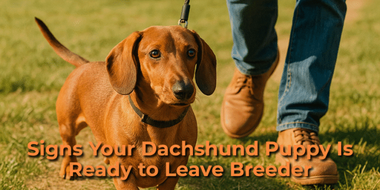 Signs Your Dachshund Puppy Is Ready to Leave Breeder | Dachsden.com