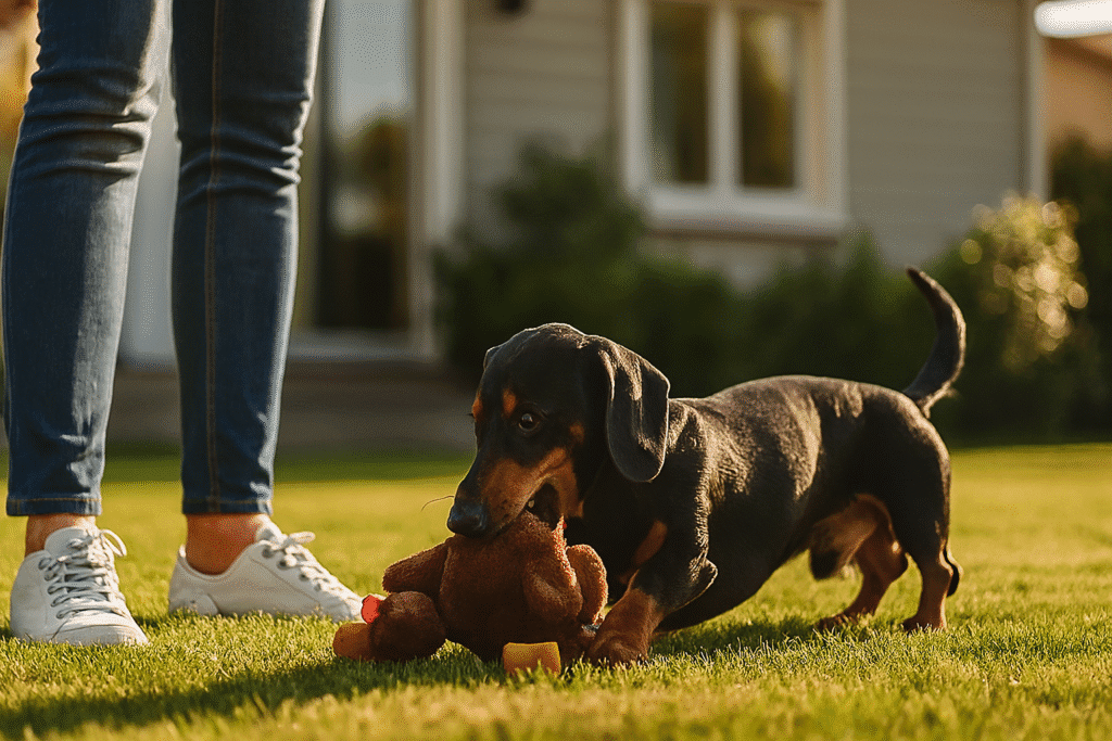 Dachshund-Friendly Backyard Games You Can DIY | Dachsden