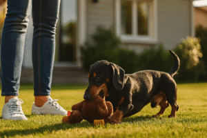 Dachshund-Friendly Backyard Games You Can DIY | Dachsden